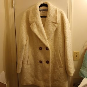 Kate Spade Pea Coat, Large, Cream